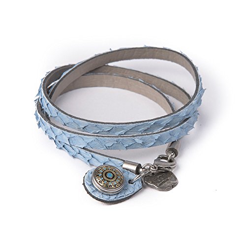 Noosa Armband Wrap Bracelet Petite Multi Salmon ocean blue, Grösse:S