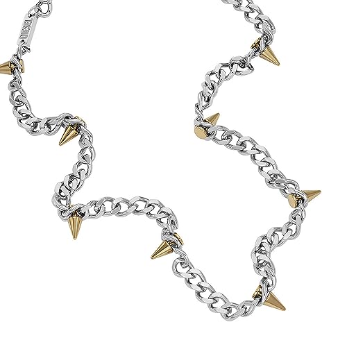 Diesel Herrenkette Edelstahl Bicolor, DX1454931