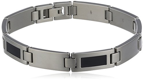 Boccia Damen-Armband Titan Kaltemail/Schw Pol/Sat 0333-02