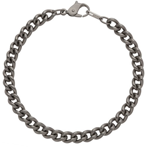 ADAMO Edelstahl Herrenarmband-Panzer matt 6mm 19cm