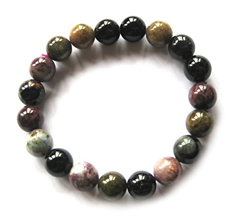 Kugel-Armband Turmalin bunt 10 mm