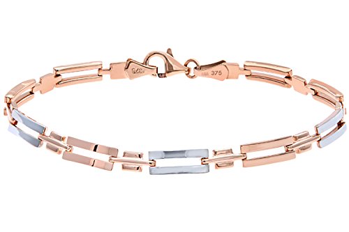 Citerna Damen-Armband 9 Karat 375 Rotgold/Gelbgold 19 cm BT1504RW