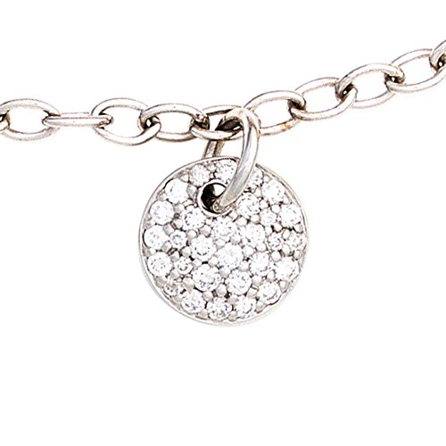 Jobo Damen Armband 585 Gold Weißgold 29 Diamanten Brillanten 18,5 cm Weißgoldarmband