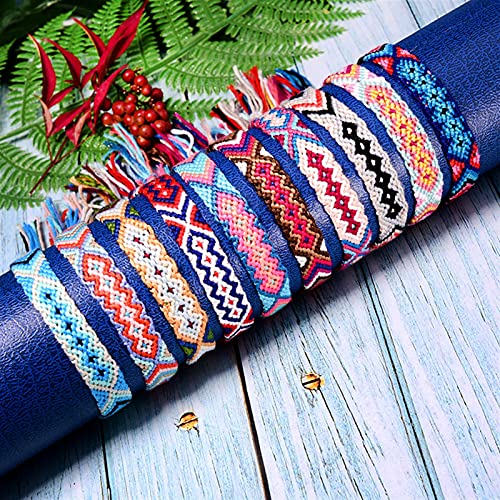 XXXXW Armbänder für Damen 10 stücke gewebt geflochtene wrap Freundschaft Armband Frauen Mode schnüren up Charme surfen schicke Femme schmuck