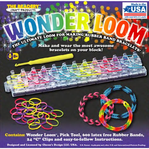 Beadery Wonder Loom Armbandherstellungs-Set, Gummi, mehrfarbig, jeweils