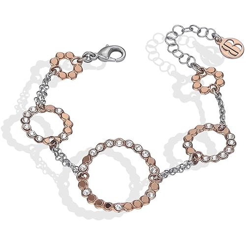 Boccadamo Damen-Armband Magic Circle Classico Code XBR927RS, Roségold Bronze