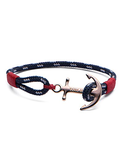 TOM HOPE Armband Pacific Red aus Stoff & Bronze-170 mm